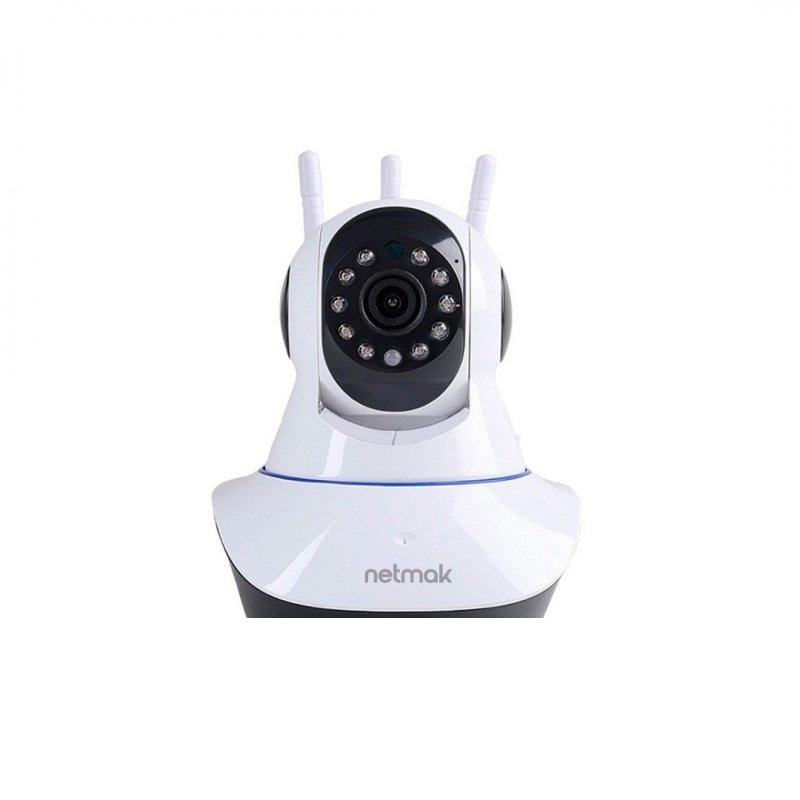 CAMARA DE SEGURIDAD WIFI IP 3 ANTENAS 1080P NM-IPCAM4 NETMAK