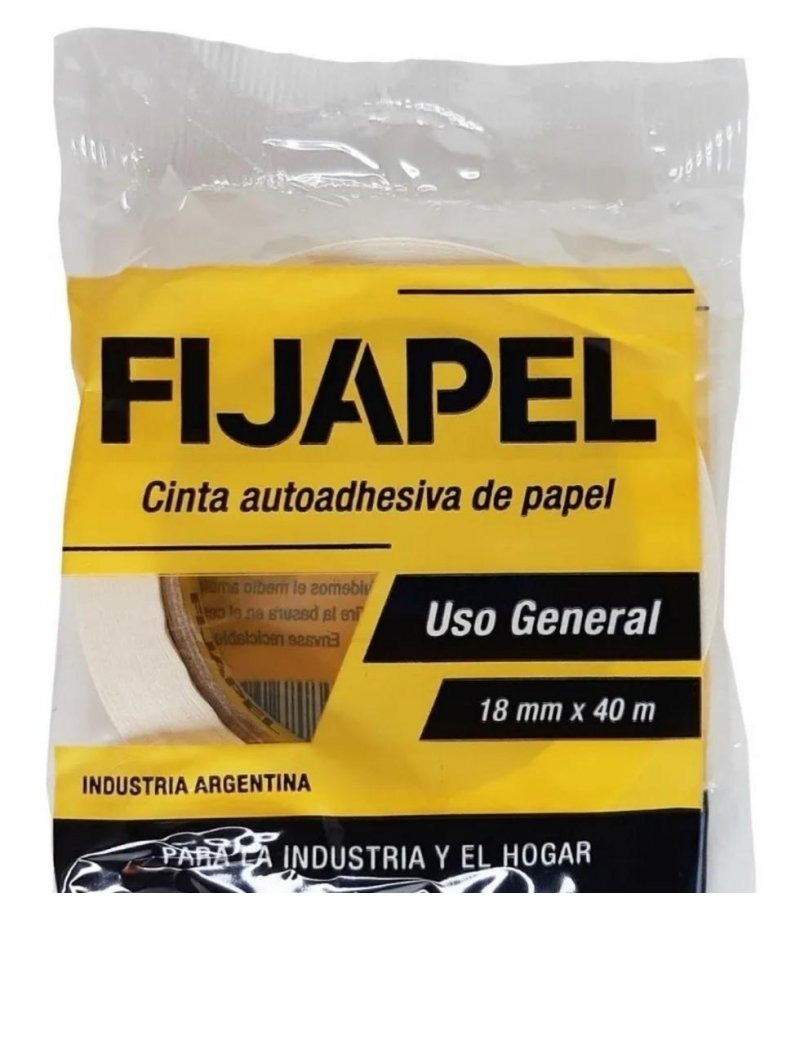 CINTA DE PAPEL 18MM X 40MTS FIJAPEL