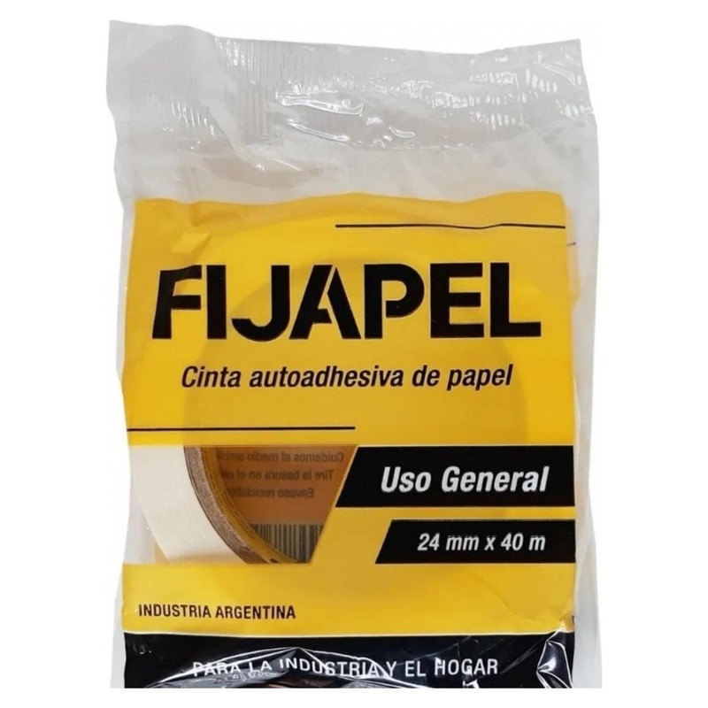CINTA DE PAPEL 24MM X 40MTS FIJAPEL