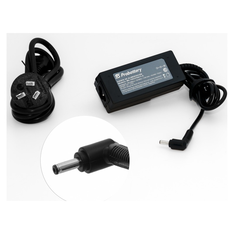 CARGADOR DE NOTEBOOK - 19V 2.37AH - 45W - (PLUG: OUT 4,0MM 11MM) - ASUS MC-1902370A11-A PROBATTERY
