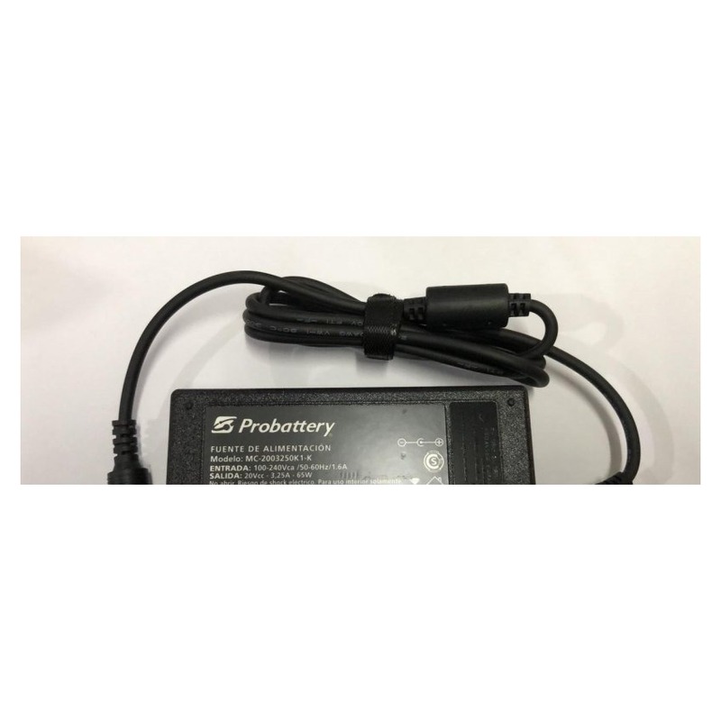 CARGADOR DE NOTEBOOK 20V 3.25A 65W LENOVO MC-2003250K1-K PROBATTERY