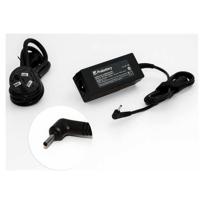 CARGADOR DE NOTEBOOK - 19V 2.1AH - 40W - (PLUG: OUT 2,5MM * 0,7MM) - ASUS MC-1902100A20-A PROBATTERY