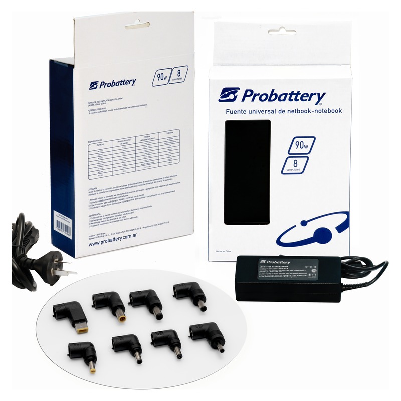 CARGADOR UNIVERSAL 90W MC-UNIV90W-CPB PROBATTERY