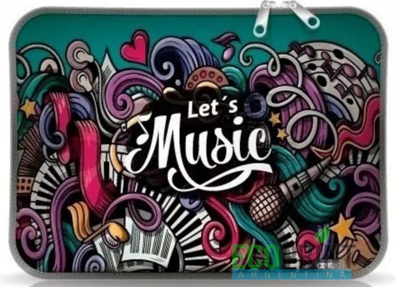 FUNDA ESTAMPADO 21 LETS MUSIC 15 CDTEK