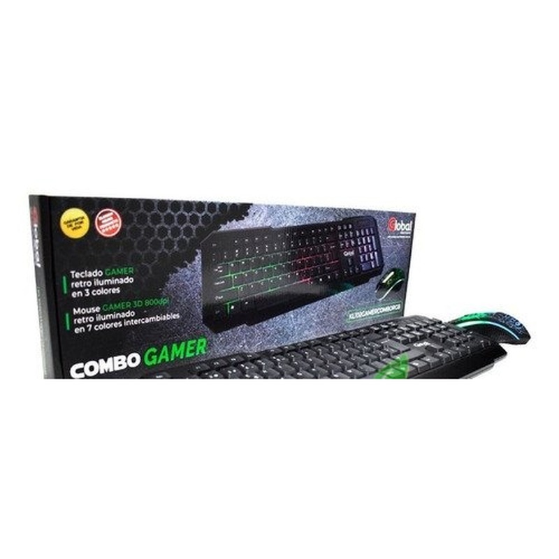 TECLADO Y MOUSE GAMER MEMBRANA KL102 GLOBAL