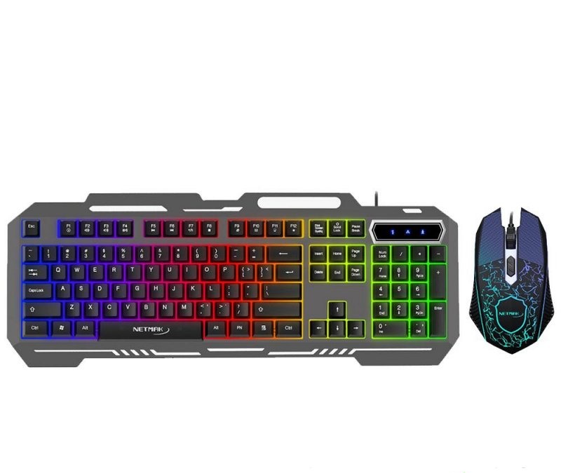 TECLADO Y MOUSE GAMER RETROILUMINADO GHOST NETMAK