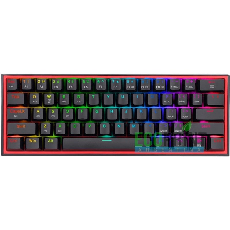 TECLADO FIZZ PRO BLACK SWITCH RED WIRELESS K616-RGB B SP REDRAGON