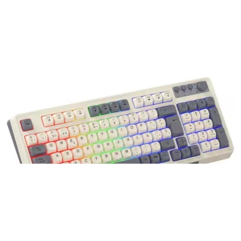 TECLADO RETRO GAMER USB RETROILUMINADO NKB-Q50NNB NOGA