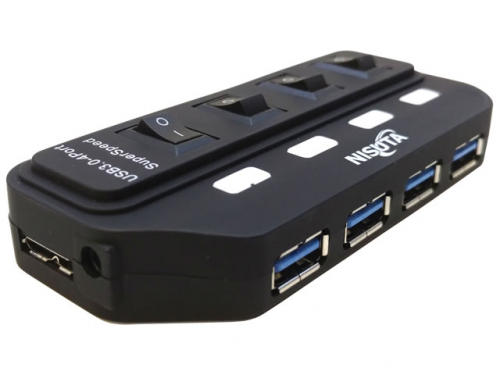 HUB USB 3.0 CON SWITCH NSUH0431 NISUTA