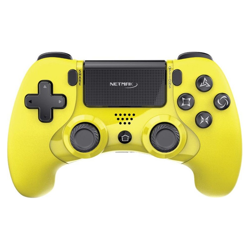 JOYSTICK GAMEPAD PS4 BLUETOOH YELLOW NETMAK