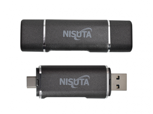 LECTOR DE TARJETAS DE MEMORIA SD/MICRO SD CON CONECTOR USB C, AM Y MICRO NSCRUC2 NISUTA
