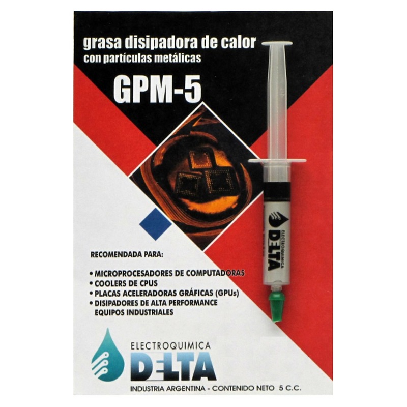 GRASA DISIPADORA CON PARTICULAS METALICAS GPM-5 X5CC GMETAL DELTA