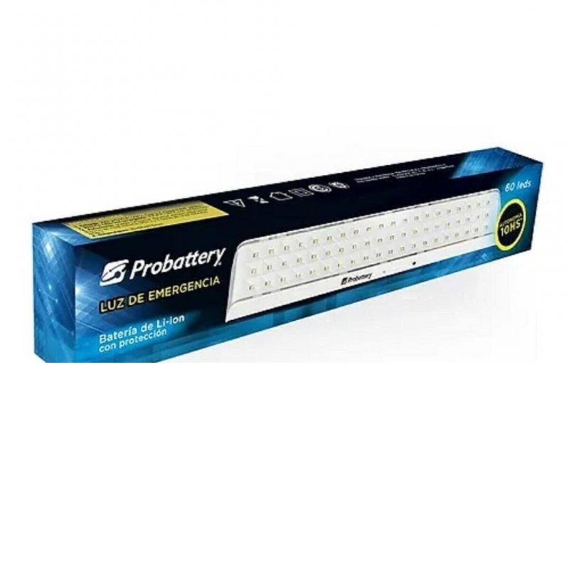 LUZ DE EMERGENCIA 60 LED 10 HS DE DURACION IE-3002 PROBATTERY