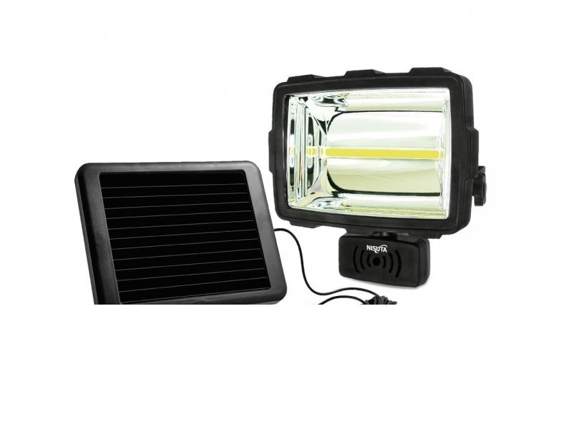 LUZ SOLAR P/ PARED CON REGULACION Y SENSOR DE MOVIMIENTO NSSOL7 NISUTA