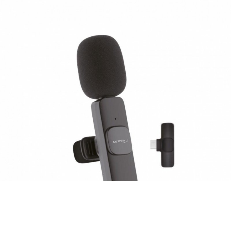 MICROFONO CORBATERO INALAMBRICO PARA CELULAR NM-MC10 NETMAK