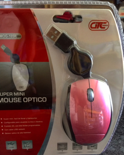 MOUSE MINI MOG-105R ROSA GTC