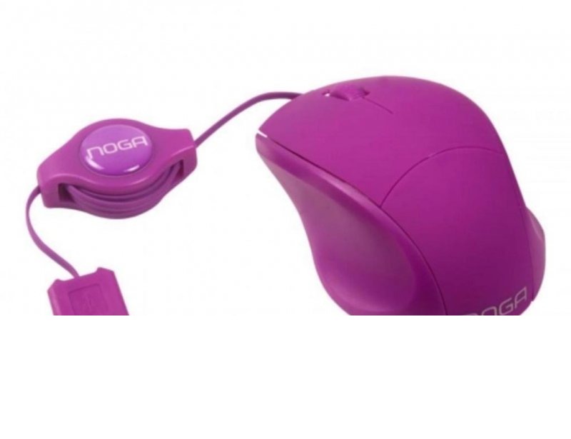 MOUSE NGM418VL MINI RETACTIL VIOLETA NOGA