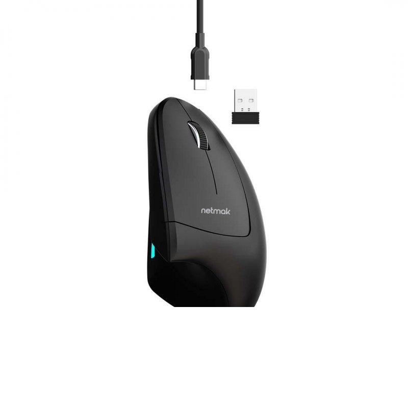 MOUSE VERTICAL ERGONOMICO RECARGABLE NM-ERGO NETMAK