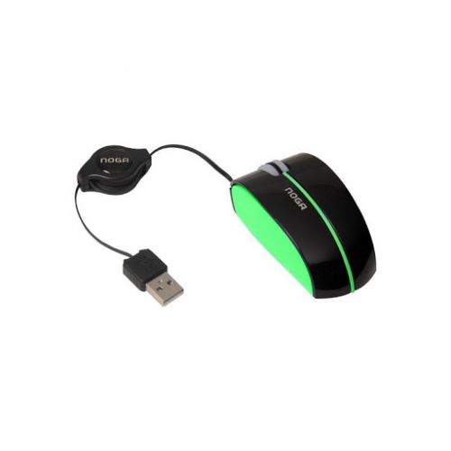 MOUSE MINI RETRACTIL VERDE NGM-429VR NOGA