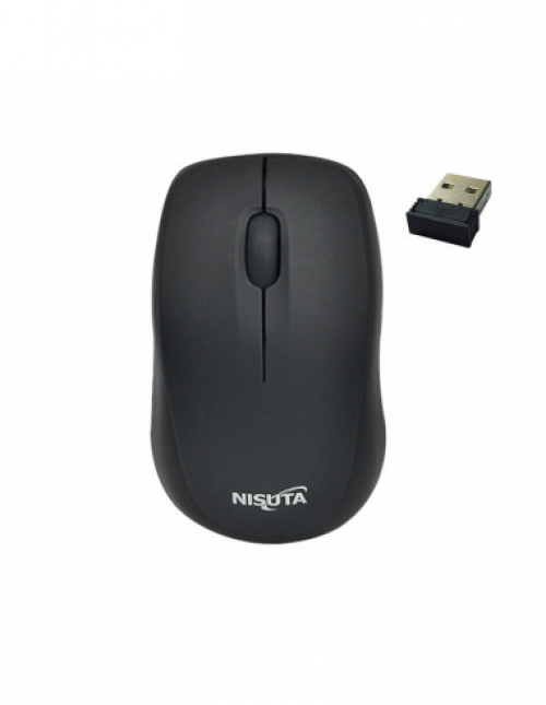MOUSE MINI INALAMBRICO NEGRO NSMOW37N NISUTA