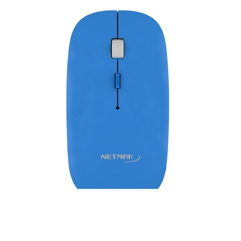 MOUSE INALAMBRICO CELESTE NM-W40B NETMAK