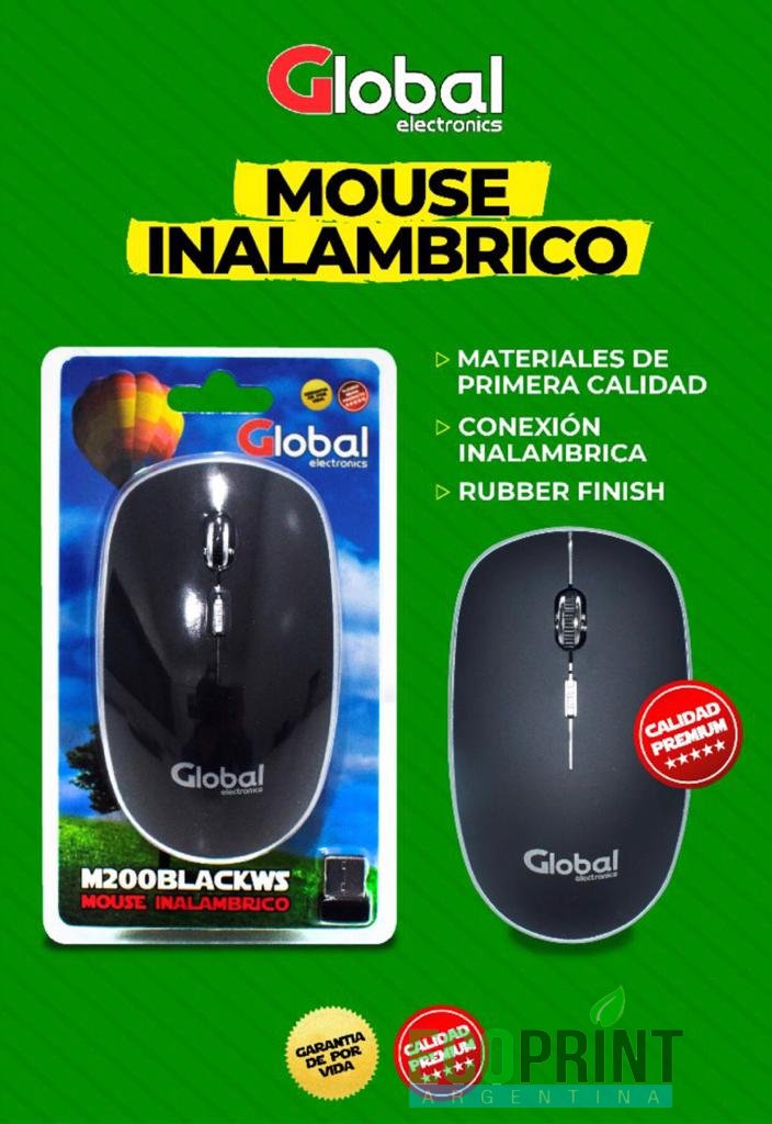 MOUSE INALAMBRICO M200 GLOBAL