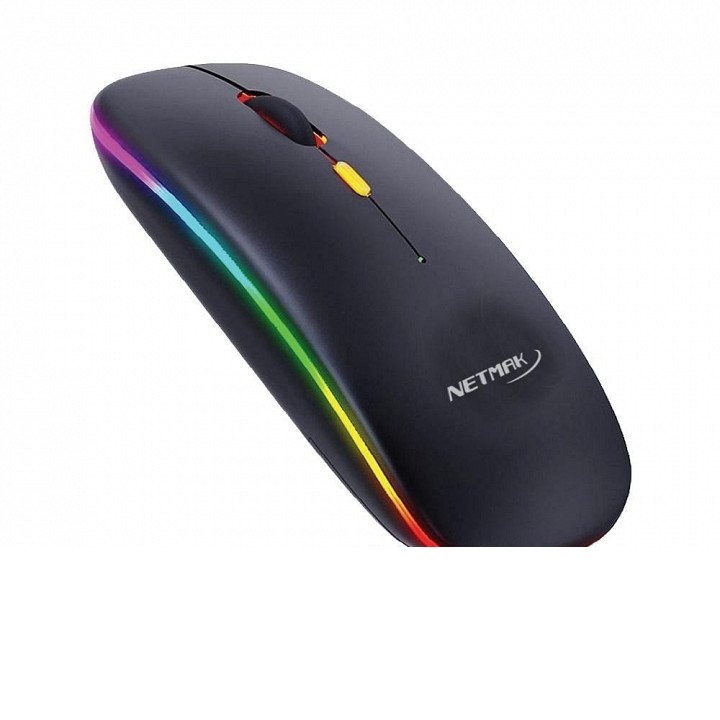 MOUSE INALAMBRICO RECARGABLE RETROILUMINADO NM-W90 NETMAK