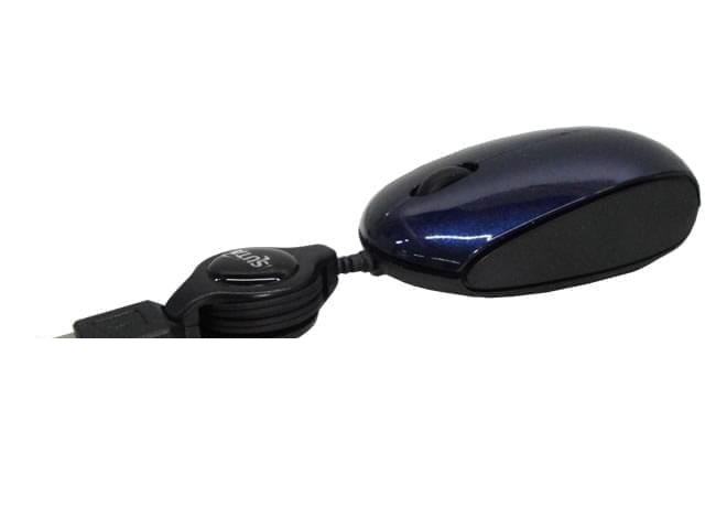 MOUSE MINI RETRACTIL AZUL NSMOR3A NISUTA
