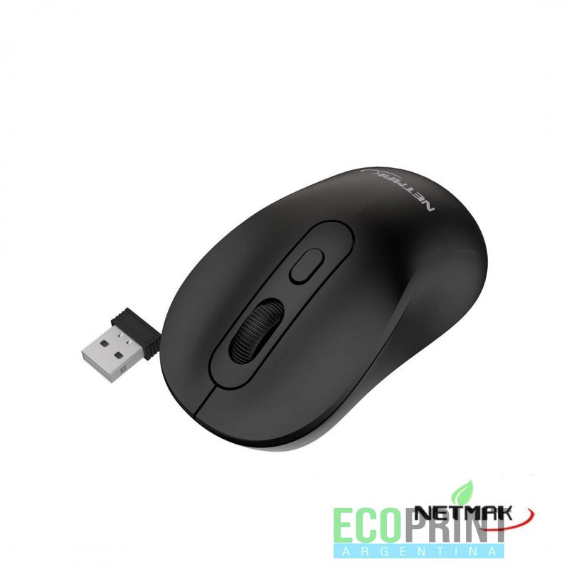 MOUSE INALAMBRICO NEGRO NM-M640 NETMAK