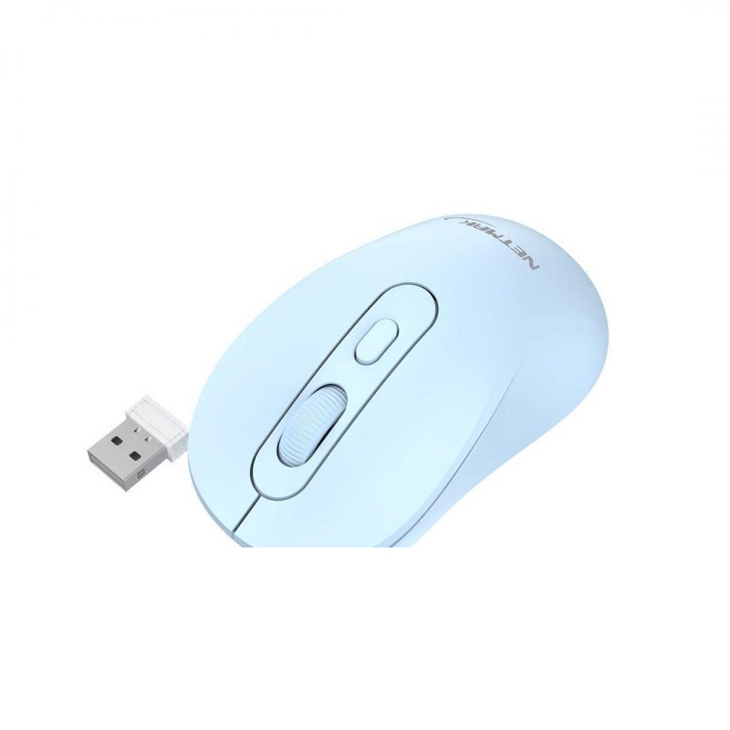 MOUSE INALAMBRICO CELESTE NM-M640-B NETMAK