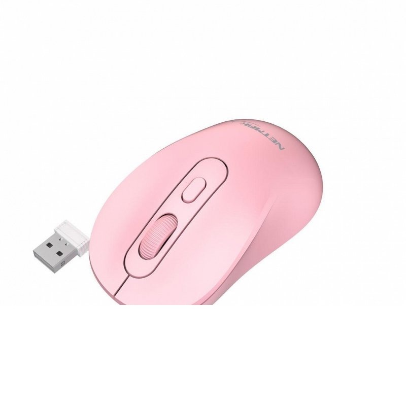 MOUSE INALAMBRICO ROSA NM-M640-P NETMAK
