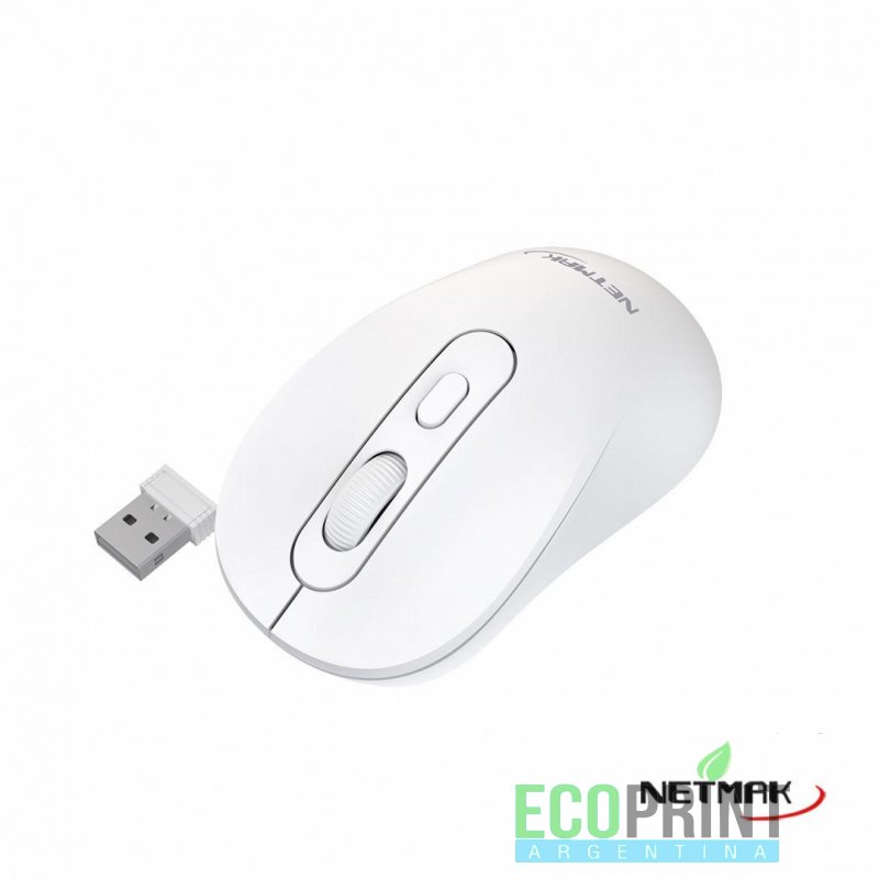MOUSE INALAMBRICO BLANCO NM-M640-W NETMAK