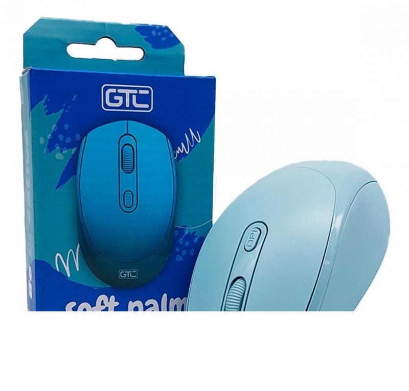 MOUSE INALAMBRICO AZUL SOFT PALM MIG-123A GTC