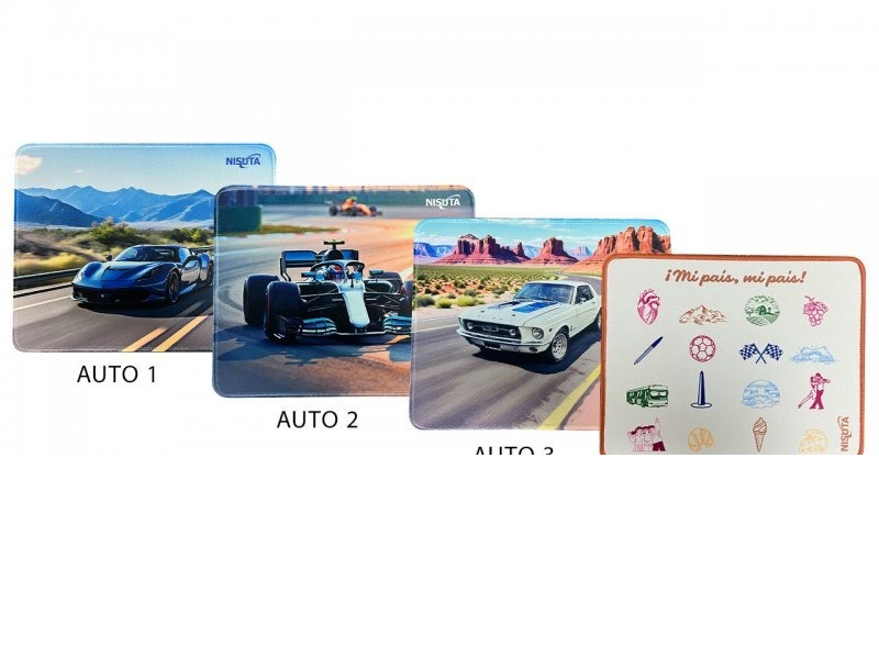 MOUSEPAD AUTO1 250X200X4MM NSPAD25D NISUTA