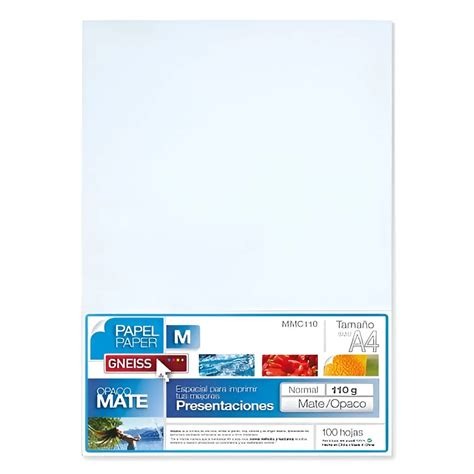 PAPEL PARA SUBLIMACION A4 X100 HOJAS GNEISS