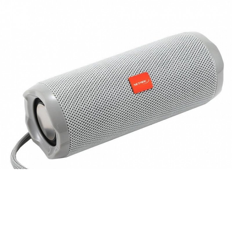 PARLANTE FLOW PORTABLE BLUETOOTH GRIS NETMAK