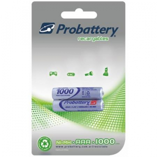 PILA AAA 1000 RECARGABLE PROBATTERY