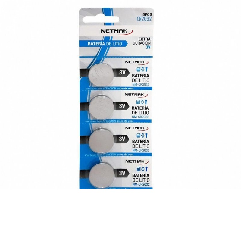 PILA LITIO 2032 (BLISTER X5 UNIDADES) NETMAK
