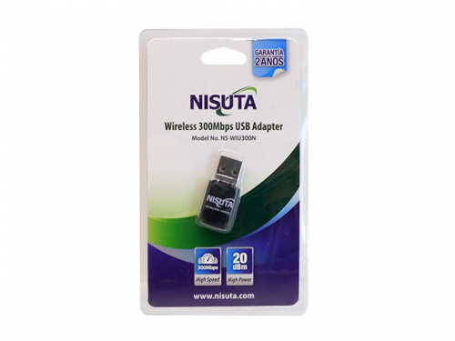 PLACA WIFI USB N300MBPS NSWIU300N ALTA VELOCIDAD NISUTA