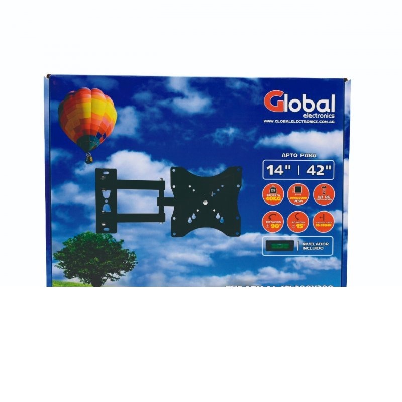 SOPORTE MOVIL 14 A 42 TVS-ARM-14-421-200X200 GLOBAL