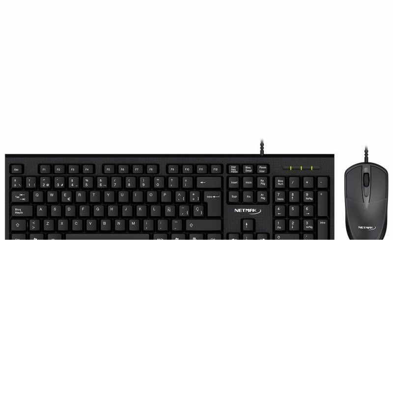 TECLADO Y MOUSE KIT USB NM-KB340 NETMAK