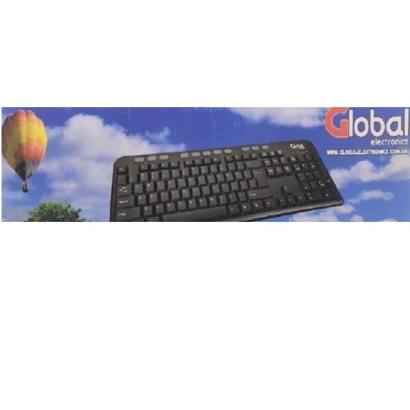 TECLADO MULTIMEDIA USB K227B GLOBAL