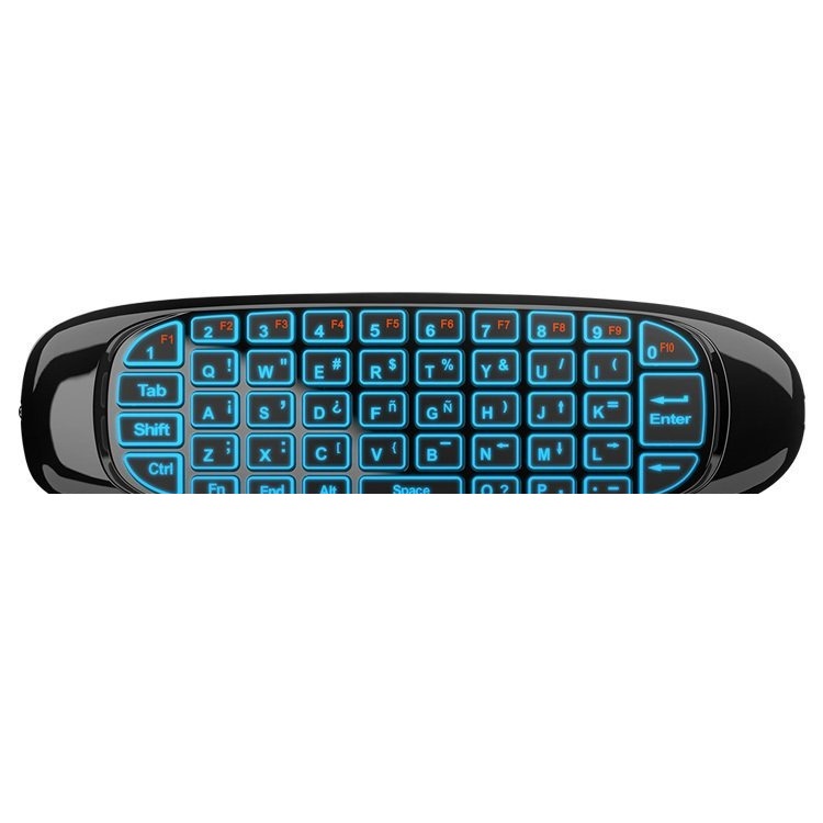 TECLADO MINI RETROILUMINADO RGB + AIR MOUSE NKB-AIR NOGA