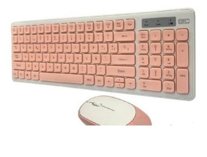 TECLADO Y MOUSE INALAMBRICO ROSA CBG-017-R GTC