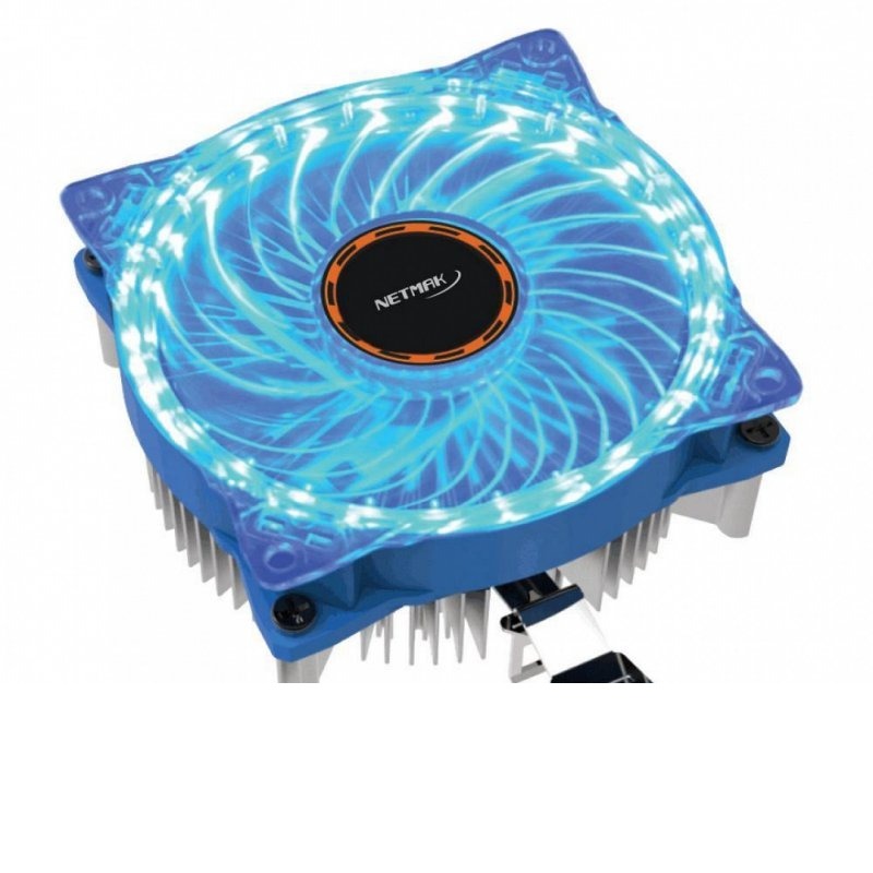 COOLER 120X120 CON LED AZUL NM-12025B NETMAK