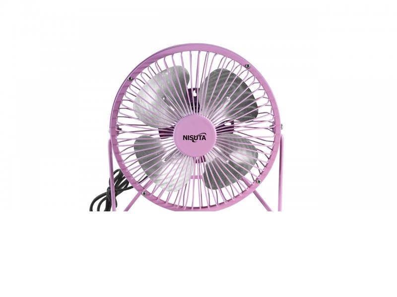 VENTILADOR USB METALICO P/ ESCRITORIO ROSA NSFANUC NISUTA