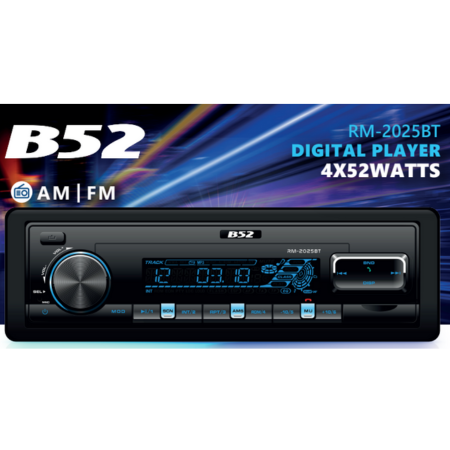 STEREO DESMONTABLE B52 RM-2025BT 25W 4 VIAS