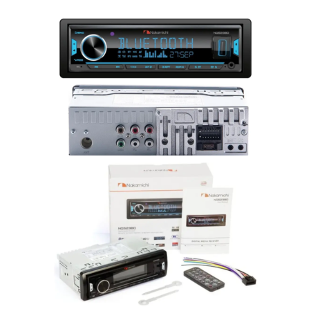 STEREO SINGLE DIN NAKAMICHI NQ523BD BT USB FIJO