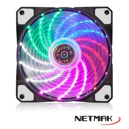 COOLER RGB NETMAK NM-12RGB 12X12cm