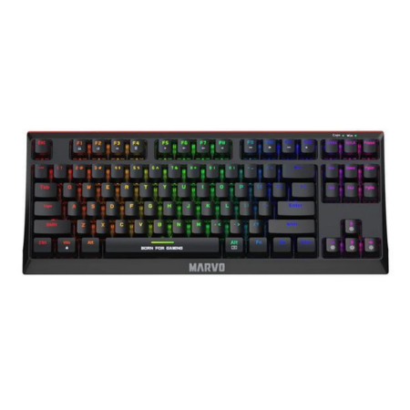 TECLADO MECANICO KG953 MARVO SWITCH AZUL 80%